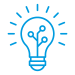 Icon of a lightbulb